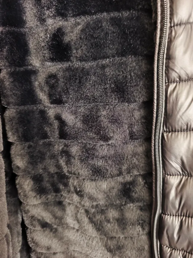 Abrigo acolchado reversible mujer