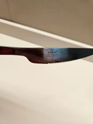 Set 4 Coltelli da Tavola Ikea Acciaio