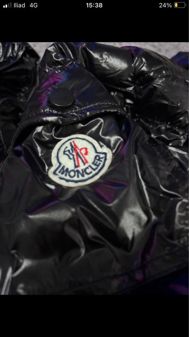 Giubbotto Moncler Nero Lucido