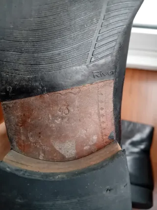 Botines de piel negros para hombre