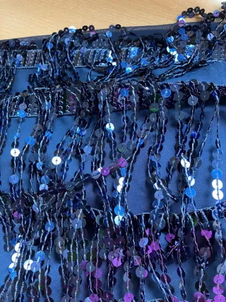 Vestido mini lentejuelas Pull&Bear azul