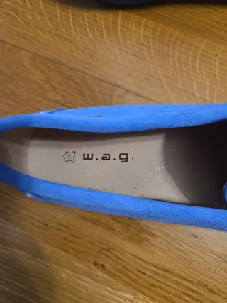 Zapatos tipo mocasin azules