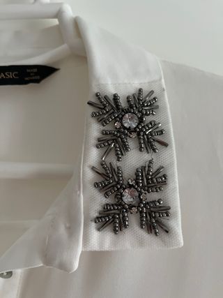 Blusa Zara con pedrería