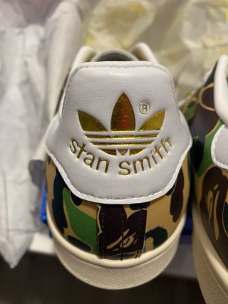 Adidas x Bape Stan Smith Camo Dorado