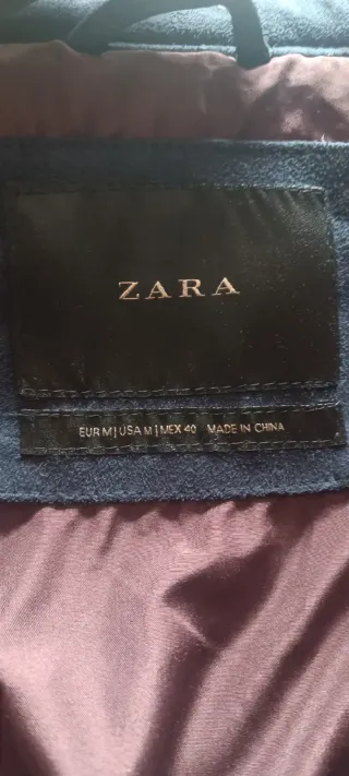 Cazadora acolchada Zara hombre azul