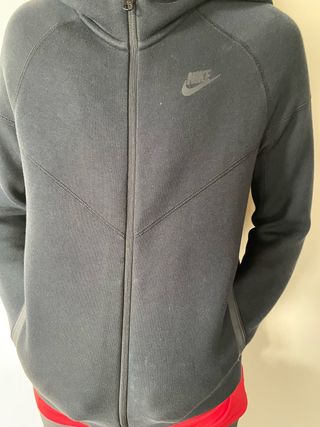 Chaqueta chándal Nike niño negra