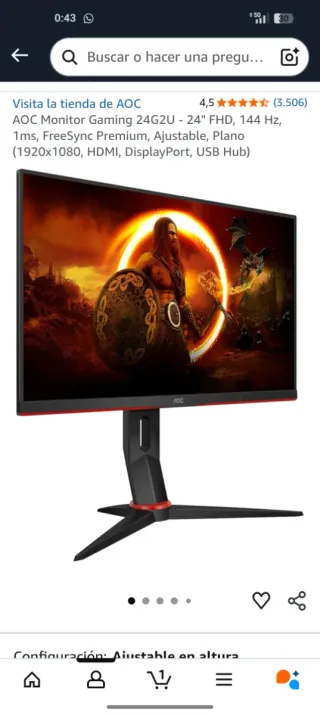 PC de Escritorio Blanco y Negro