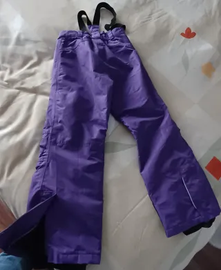 Pantalón de esquí niña Lidl púrpura, talla 134/140