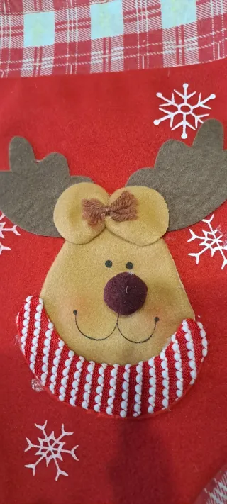 Calze della befana con renna e pan di zenzero