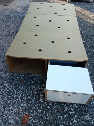 Mueble Camper Peugeot Partner con cajón extraíble.