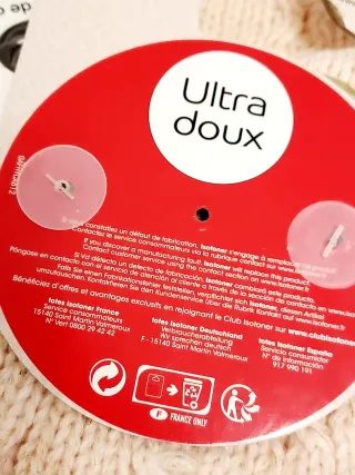 Bufanda cerrada de punto color rosa