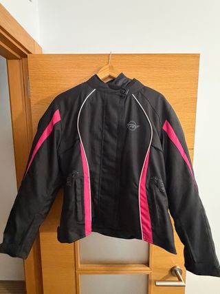 Chaqueta motera con forro mujer
