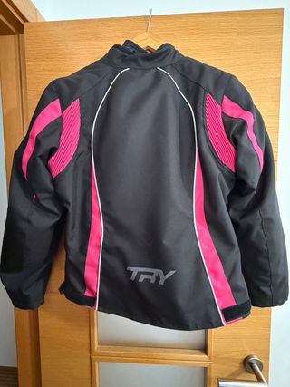 Chaqueta motera con forro mujer