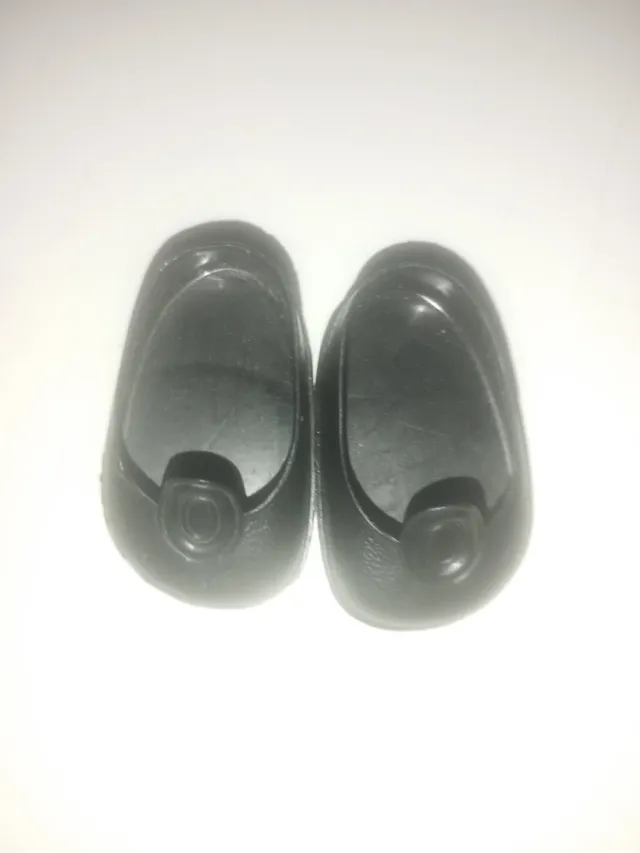 Scarpe con bottone per bambola Nancy nere