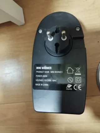 Calefactor Baño 400W de enchufe empotrado