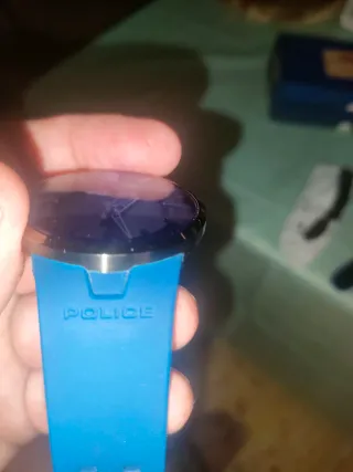 Relógio Police Azul Homem.