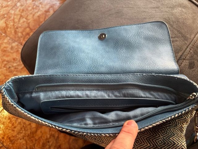 Bolso Misako azul y multicolor