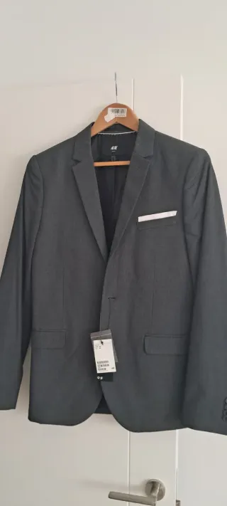 Chaqueta H&M Gris Nueva con Etiqueta