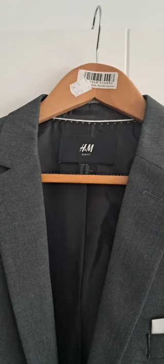Chaqueta H&M Gris Nueva con Etiqueta