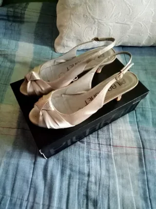 Zapatos de fiesta plateados