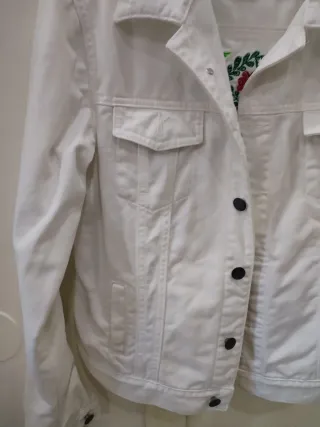 Chaqueta vaquera bordada Pure Alpaca Talla L