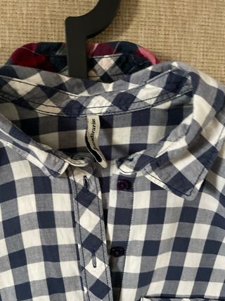 Lote 2 Camisas Cuadros mujer Stradivarius talla S