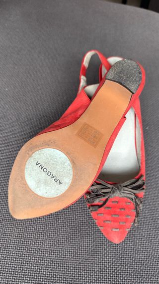 Zapatos ARAGONA ante rojo