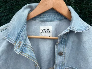 Chaqueta vaquera oversize Zara Talla S