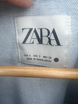 Chaqueta vaquera oversize Zara Talla S