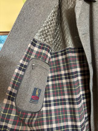 Abrigo Loden Lana 100% Austria Marrón talla 52