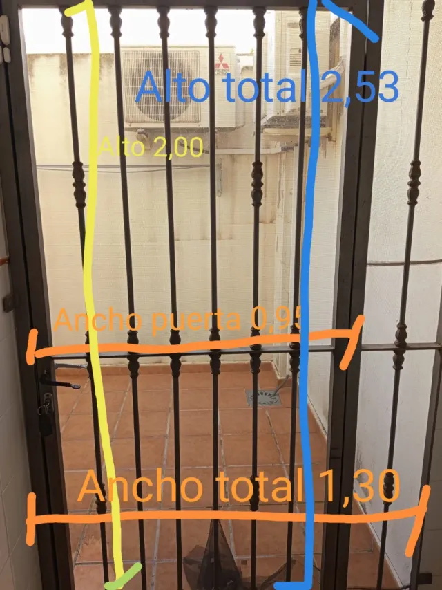 Rejas de seguridad para puerta y ventana