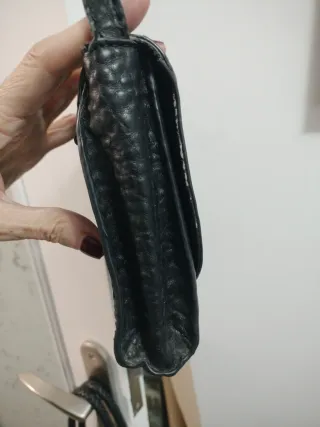 Bolso bandolera negro Mango