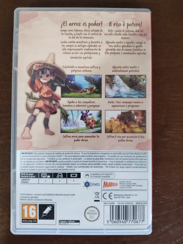 Sakuna: Of Rice and Ruin Nintendo Switch