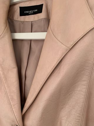 Jones New York Chaqueta Cuero Rosa