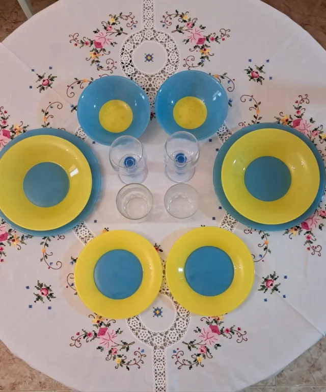 Vajilla "ARC France" para 2 comensales