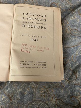 Catalogo Landmans Francobolli Europa 1947
