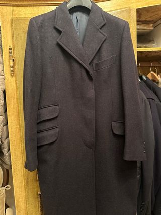 Cappotto misto cashmere nero