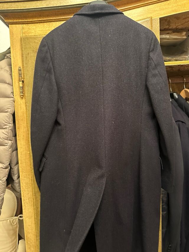 Cappotto misto cashmere nero