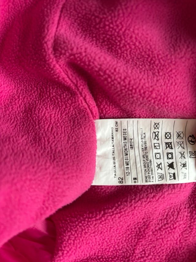 Abrigo Benetton bebé 82 cm