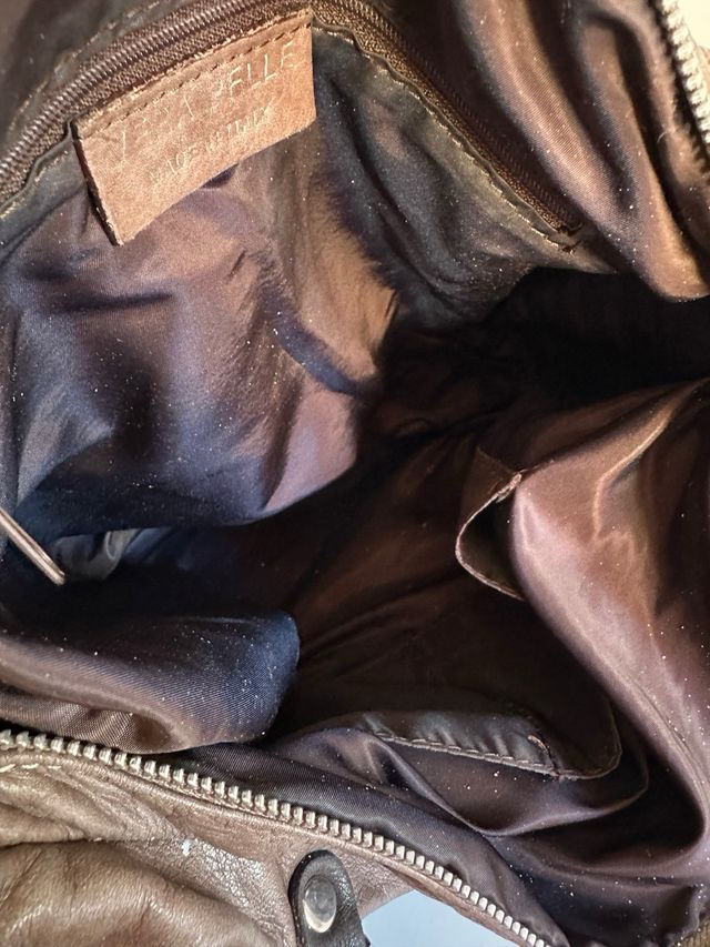 Bolso Vera Pelle Marrón y Negro