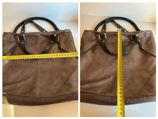 Bolso Vera Pelle Marrón y Negro