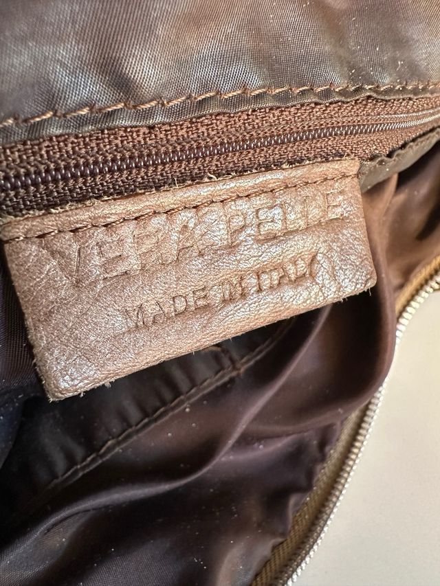 Bolso Vera Pelle Marrón y Negro