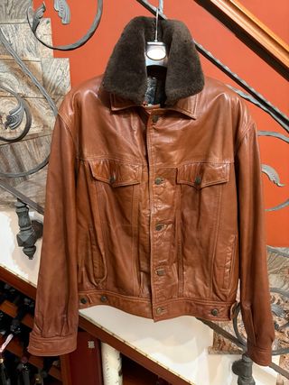 Giubbino aviatore vera pelle vintage