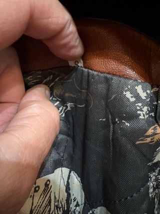 Giubbino aviatore vera pelle vintage