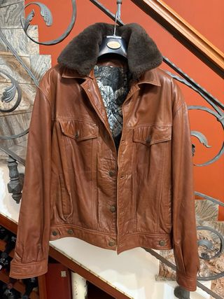 Giubbino aviatore vera pelle vintage