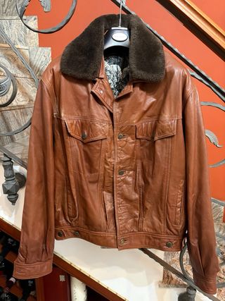 Giubbino aviatore vera pelle vintage