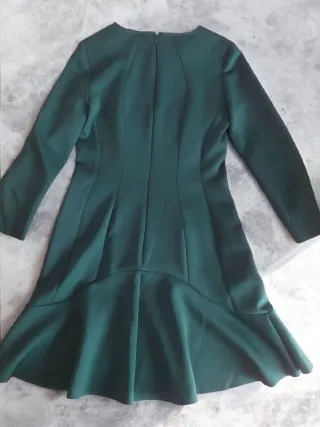 Vestido verde Rosas Rojas