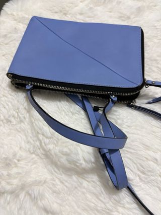 Bandolera Zara Negra y Azul