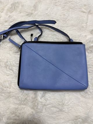 Bandolera Zara Negra y Azul