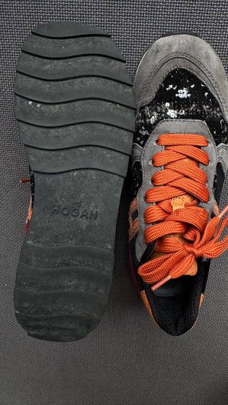 Zapatillas Hogan grises y naranjas